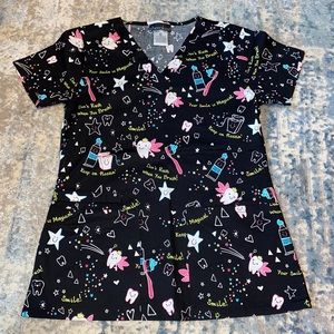 Cherokee dental scrub top